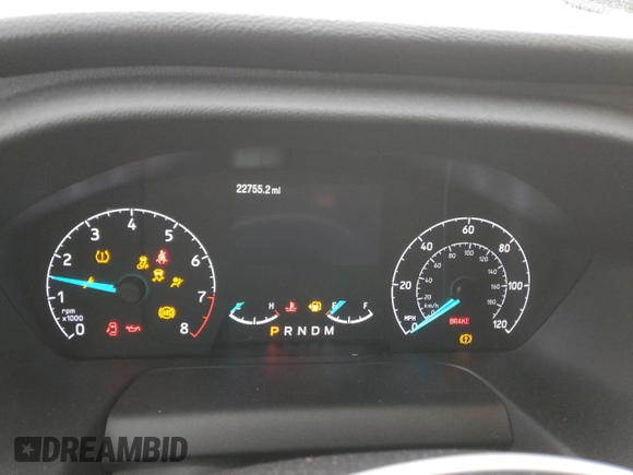 2024 Ford Transit Cargo with VIN 1FTBR1C85RKA59326, listed as a Copart auction lot 76836954 with 22,755 mi miles and Salvage Title. Bid and sale history available at DreamBid. Image 9.