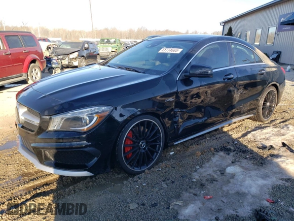 2015 Mercedes-Benz CLA 45 AMG with VIN WDDSJ5CBXFN232123, listed as a Copart auction lot 41774665 with 95,817 mi miles and Non Repairable. Bid and sale history available at DreamBid. Image 1.