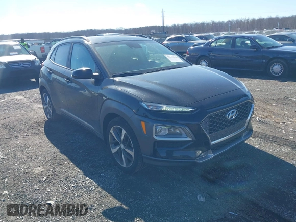 2020 Hyundai Kona Limited with VIN KM8K33A50LU466077, listed as a IAAI auction lot 41645256 with 73,305 mi miles. Bid and sale history available at carsss.com. Image 1.