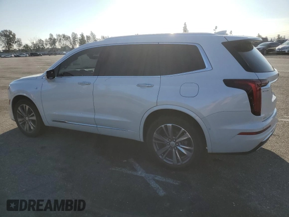 2022 Cadillac XT6 Premium Luxury with VIN 1GYKPFRS5NZ125360, listed as a Copart auction lot 45431165 with 47,511 mi miles and Salvage Title. Bid and sale history available at carsss.com. Image 2.