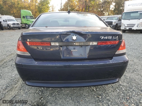 2004 BMW 7 Series 745Li with VIN WBAGN63504DS54071, listed as a Copart auction lot 79178234 with 173,241 mi miles and Clean Title. Bid and sale history available at carsss.com. Image 6.