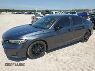 2025 Honda Civic Sport with VIN 2HGFE2F57SH541590, listed as a Copart auction lot 50623345 with 3,333 mi miles and Clean title. Bid and sale history available at DreamBid. Image 1.