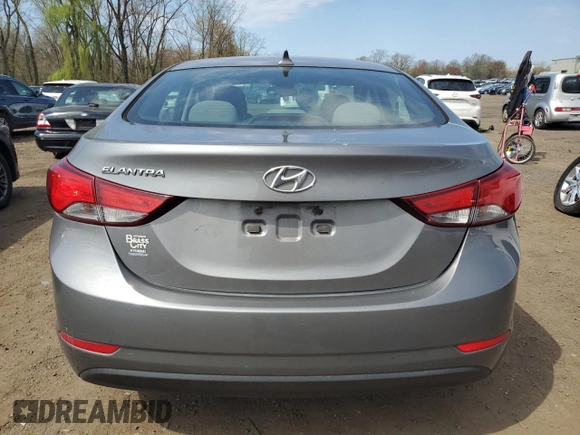 2014 Hyundai Elantra SE with VIN 5NPDH4AE9EH495336, listed as a Copart auction lot 54343835 with 156,603 mi miles and Salvage Title. Bid and sale history available at DreamBid. Image 6.