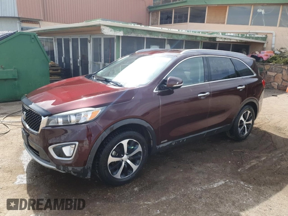 2016 Kia Sorento EX with VIN 5XYPHDA17GG146132, listed as a Copart auction lot 46819095 with 109,105 mi miles and Clean Title. Bid and sale history available at carsss.com. Image 1.