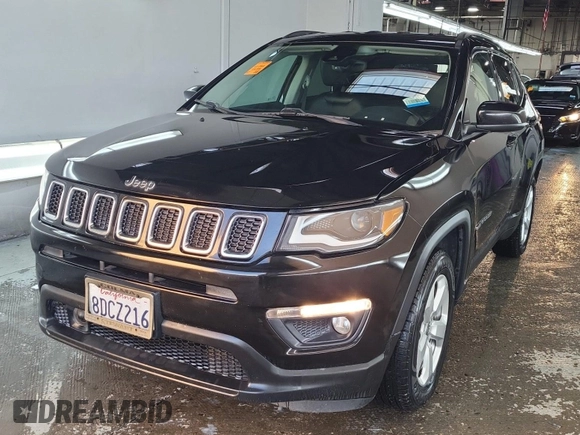 2018 Jeep Compass Latitude with VIN 3C4NJCBB3JT267351, listed as a IAAI auction lot 42715580 with 153,508 mi miles and . Bid and sale history available at DreamBid. Image 49.