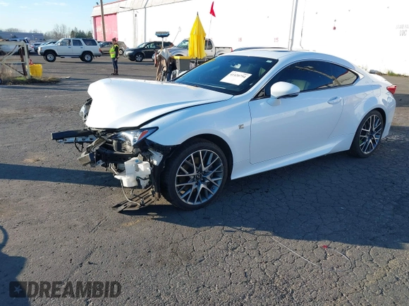 2015 Lexus RC 350 with VIN JTHSE5BC5F5002299, listed as a IAAI auction lot 41420794 with 69,404 mi miles. Bid and sale history available at carsss.com. Image 2.