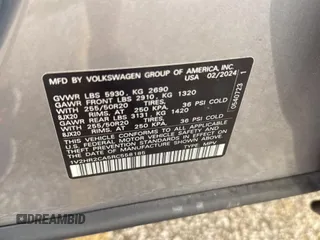 2024 Volkswagen Atlas SE с VIN 1V2HR2CA5RC558185, выставлен на аукционе IAAI как лот 42832801 с пробегом 20 255 миль миль и . История ставок и продаж доступна на DreamBid. Изображение 1.