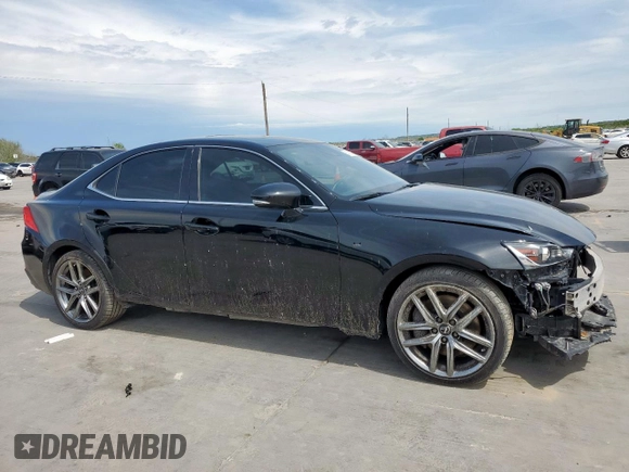2017 Lexus IS 200t with VIN JTHBA1D27H5041648, listed as a Copart auction lot 50525555 with 86,238 mi miles and Salvage Title. Bid and sale history available at DreamBid. Image 4.