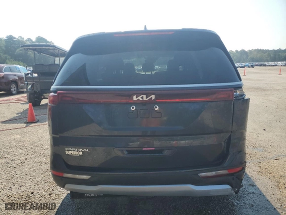 2024 Kia Carnival LX with VIN KNDNB4H31R6360779, listed as a Copart auction lot 66934804 with 22,680 mi miles and Salvage Title. Bid and sale history available at carsss.com. Image 6.