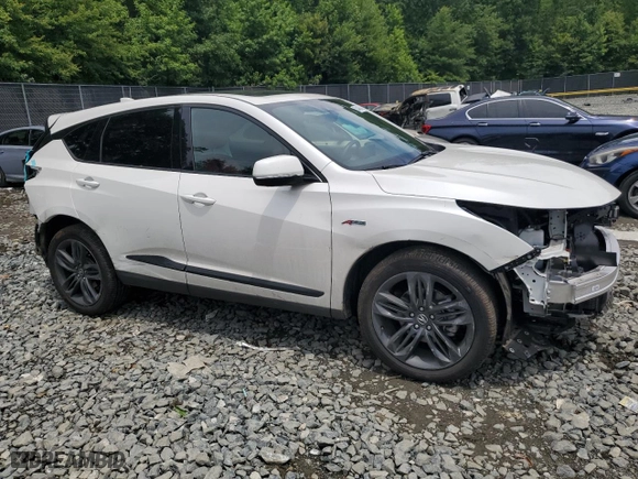 2023 Acura RDX w/A-Spec Package with VIN 5J8TC1H67PL007072, listed as a Copart auction lot 58448564 with 0 mi miles and Salvage Title. Bid and sale history available at carsss.com. Image 4.