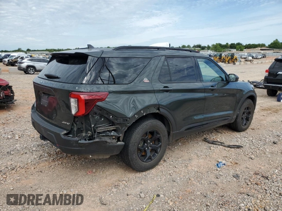 2023 Ford Explorer Timberline z VIN 1FMSK8JH2PGA46447, wystawiony jako Copart lot #55526115 z przebiegiem 50 957 mil mil oraz Szkoda całkowita • Salvage title. Historia ofert i sprzedaży dostępna na DreamBid. Obrazek 3.