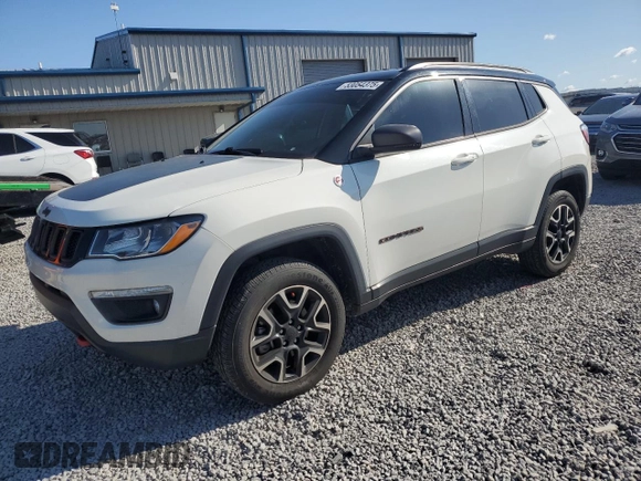 2020 Jeep Compass Trailhawk z VIN 3C4NJDDB4LT184212, wystawiony jako Copart lot #53054375 z przebiegiem 73 963 mil mil oraz Szkoda całkowita • Salvage title. Historia ofert i sprzedaży dostępna na DreamBid. Obrazek 1.