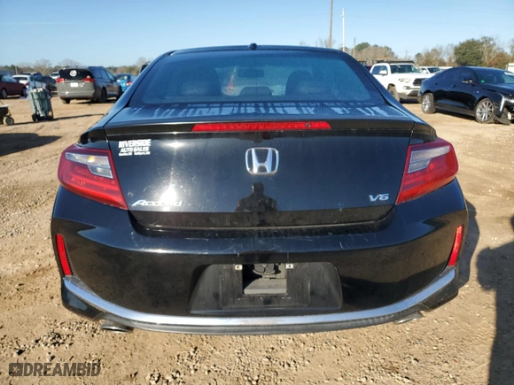 2017 Honda Accord Coupe EX-L V6 with VIN 1HGCT2B82HA005758, listed as a Copart auction lot 42766665 with 101,296 mi miles and Salvage Title. Bid and sale history available at carsss.com. Image 6.