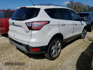 2017 Ford Escape Titanium with VIN 1FMCU0JD1HUA20454, listed as a Copart auction lot 74551324 with 0 mi miles and Non Repairable. Bid and sale history available at carsss.com. Image 3.