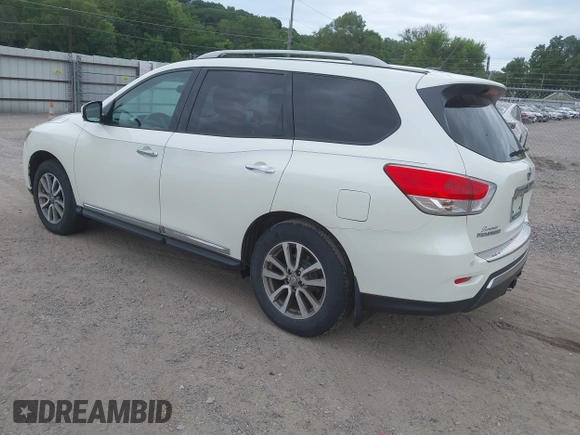 2015 Nissan Pathfinder Platinum with VIN 5N1AR2MM5FC667264, listed as a IAAI auction lot 42684869 with 173,749 mi miles and . Bid and sale history available at DreamBid. Image 3.