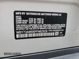 2023 BMW i4 eDrive40 with VIN WBY73AW06PFN62929, listed as a Copart auction lot 49281324 with 13,015 mi miles. Bid and sale history available at carsss.com. Image 15.