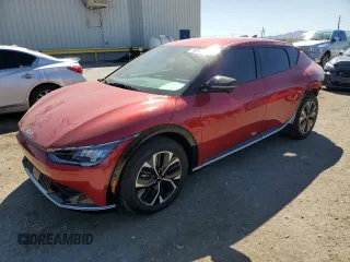 2024 Kia EV6 Wind with VIN KNDC34LA5R5622707, listed as a Copart auction lot 49500815 with 1,111 mi miles and Salvage Title. Bid and sale history available at carsss.com. Image 1.