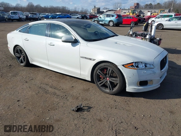 2015 Jaguar XJ with VIN SAJWA2EK9FMV87430, listed as a IAAI auction lot 41408797 with 101,147 mi miles and . Bid and sale history available at DreamBid. Image 1.