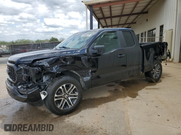 2023 Ford F-150 XL with VIN 1FTEX1CP4PKD57678, listed as a Copart auction lot 52017545 with 21,553 mi miles and Clean title. Bid and sale history available at DreamBid. Image 1.