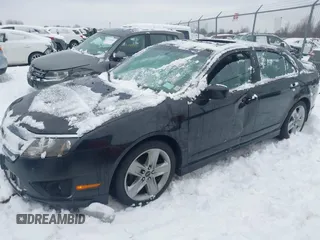 2012 Ford Fusion SPORT with VIN 3FAHP0DC1CR272540, listed as a IAAI auction lot 41454578 with 141,308 mi miles. Bid and sale history available at carsss.com. Image 2.