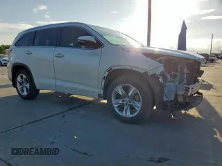 2015 Toyota Highlander Limited with VIN 5TDDKRFH9FS117899, listed as a Copart auction lot 61052845 with 138,048 mi miles and Salvage title. Bid and sale history available at DreamBid. Image 4.