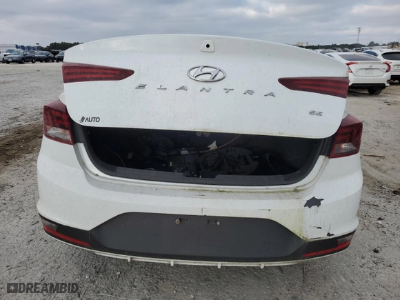 2020 Hyundai Elantra SE with VIN 5NPD74LF3LH588813, listed as a Copart auction lot 78063584 with 61,770 mi miles and Clean Title. Bid and sale history available at carsss.com. Image 6.