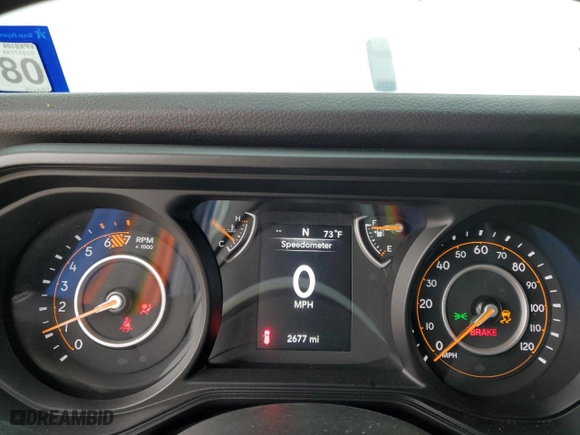 2024 Jeep Wrangler Sport with VIN 1C4PJXDG1RW349674, listed as a Copart auction lot 44331845 with 2,677 mi miles and Salvage Title. Bid and sale history available at carsss.com. Image 9.