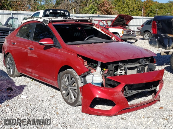 2018 Hyundai Accent Limited with VIN 3KPC34A37JE010621, listed as a Copart auction lot 40068504 with 40,445 mi miles and Salvage Title. Bid and sale history available at carsss.com. Image 1.
