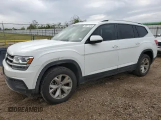 2018 Volkswagen Atlas S z VIN 1V2AR2CA0JC587700, wystawiony jako Copart lot #80017634 z przebiegiem 127 166 mil mil oraz Czysty tytuł • Clean title. Historia ofert i sprzedaży dostępna na DreamBid. Obrazek 1.