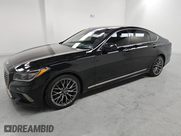 2018 Genesis G80 Sport with VIN KMHGN4JB9JU223084, listed as a Copart auction lot 51990895 with 68,791 mi miles and Clean title. Bid and sale history available at DreamBid. Image 1.