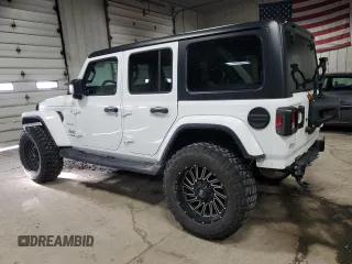 2021 Jeep Wrangler Unlimited Sahara High Altitude with VIN 1C4HJXEN4MW866249, listed as a Copart auction lot 86836674 with 15,858 mi miles and Salvage title. Bid and sale history available at DreamBid. Image 2.