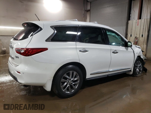 2014 Infiniti QX60 with VIN 5N1AL0MM5EC528868, listed as a Copart auction lot 44406045 with 126,198 mi miles and Salvage Title. Bid and sale history available at carsss.com. Image 3.