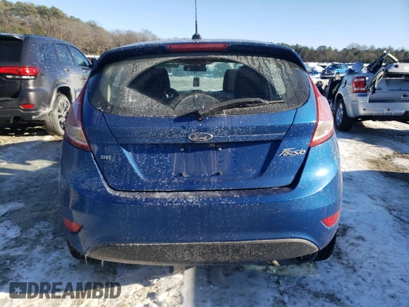 2019 Ford Fiesta SE with VIN 3FADP4EJ3KM102209, listed as a Copart auction lot 41431045 with 93,838 mi miles and Salvage Title. Bid and sale history available at DreamBid. Image 6.