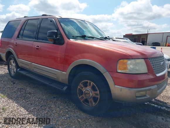 2003 Ford Expedition Eddie Bauer with VIN 1FMFU18L23LA95615, listed as a IAAI auction lot 42575384 with 223,274 mi miles and . Bid and sale history available at DreamBid. Image 1.