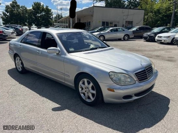 2005 Mercedes-Benz S-Class 5.0L with VIN WDBNG84J75A450070, listed as a Copart auction lot 73543614 with 118,420 mi miles and Clean Title. Bid and sale history available at carsss.com. Image 1.