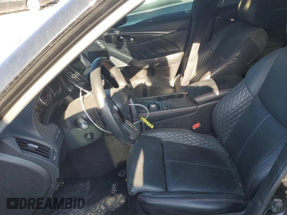2021 Infiniti Q50 Red Sport 400 with VIN JN1FV7DP0MM850191, listed as a Copart auction lot 76396894 with 52,351 mi miles and Clean Title. Bid and sale history available at DreamBid. Image 7.