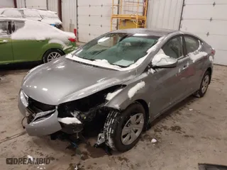 2016 Hyundai Elantra SE with VIN 5NPDH4AE6GH758014, listed as a IAAI auction lot 41381937 with 46,184 mi miles. Bid and sale history available at carsss.com. Image 2.