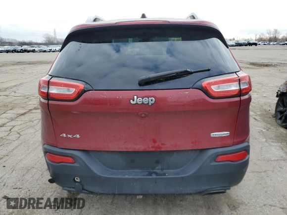 2016 Jeep Cherokee Latitude with VIN 1C4PJMCSXGW193507, listed as a Copart auction lot 51816355 with 123,574 mi miles and Clean Title. Bid and sale history available at carsss.com. Image 6.