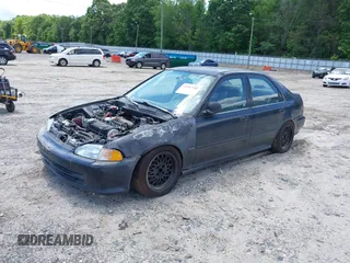 1992 Honda Civic DX z VIN 1HGEG8542NL032175, wystawiony jako IAAI lot #42187328 z przebiegiem 279 877 mil mil oraz . Historia ofert i sprzedaży dostępna na DreamBid. Obrazek 2.