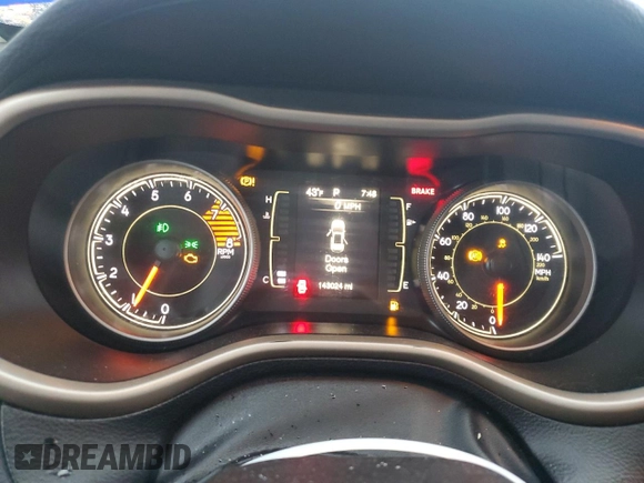 2017 Jeep Cherokee Latitude with VIN 1C4PJLCS6HW641690, listed as a Copart auction lot 44922935 with 143,024 mi miles and Salvage Title. Bid and sale history available at carsss.com. Image 9.
