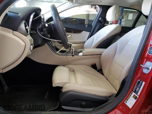 2017 Mercedes-Benz C 300 with VIN 55SWF4KB2HU215695, listed as a Copart auction lot 51107705 with 75,377 mi miles and Salvage Title. Bid and sale history available at carsss.com. Image 7.