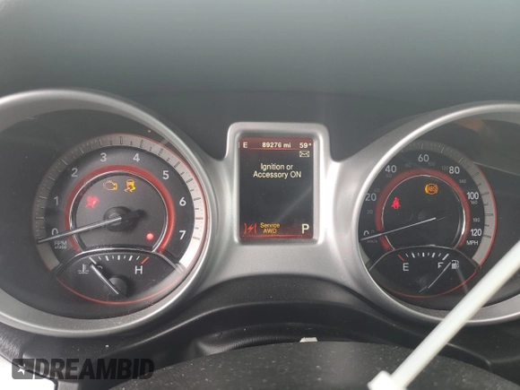 2019 Dodge Journey GT with VIN 3C4PDDEG3KT746030, listed as a Copart auction lot 55868215 with 89,276 mi miles and Salvage title. Bid and sale history available at DreamBid. Image 9.