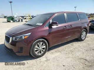 2017 Kia Sedona LX with VIN KNDMB5C19H6338583, listed as a Copart auction lot 48574955 with 140,765 mi miles and Salvage Title. Bid and sale history available at carsss.com. Image 1.