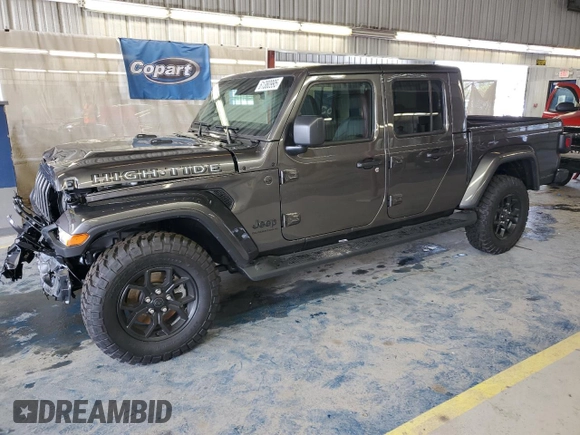 2025 Jeep Gladiator Nighthawk с VIN 1C6PJTAG5SL528084, выставлен на аукционе Copart как лот 61380995 с пробегом 624 миль миль и Списание • Salvage title. История ставок и продаж доступна на DreamBid. Изображение 1.