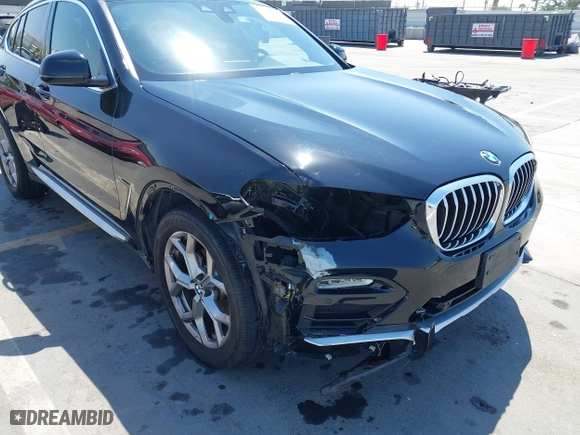2020 BMW X4 xDrive30i with VIN 5UX2V1C06L9B62406, listed as a IAAI auction lot 40178700 with 48,947 mi miles. Bid and sale history available at carsss.com. Image 6.