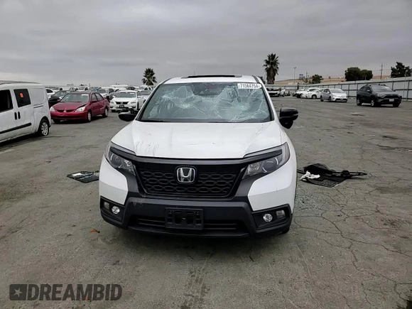 2021 Honda Passport EX-L with VIN 5FNYF7H51MB014345, listed as a Copart auction lot 71564754 with 46,944 mi miles and Salvage Title. Bid and sale history available at carsss.com. Image 11.