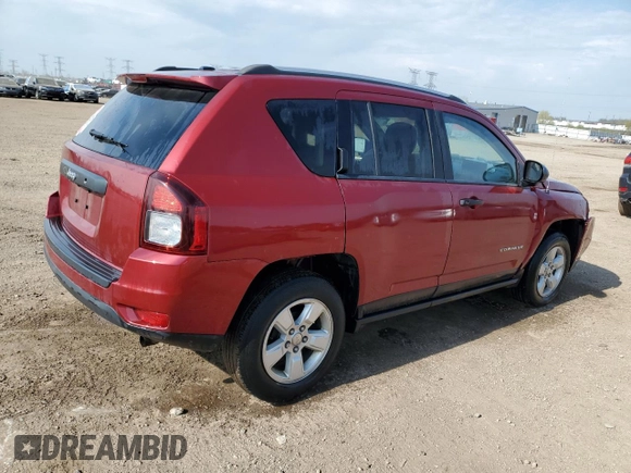 2017 Jeep Compass Sport z VIN 1C4NJCBA5HD187119, wystawiony jako Copart lot #54307235 z przebiegiem 82 838 mil mil oraz Szkoda całkowita • Salvage title. Historia ofert i sprzedaży dostępna na DreamBid. Obrazek 3.