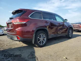 2019 Toyota Highlander SE with VIN 5TDJZRFH3KS983784, listed as a Copart auction lot 62874465 with 56,151 mi miles and Salvage title. Bid and sale history available at DreamBid. Image 3.