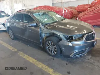 2020 Acura TLX with VIN 19UUB1F37LA006946, listed as a IAAI auction lot 40681393 with 65,754 mi miles. Bid and sale history available at carsss.com. Image 1.