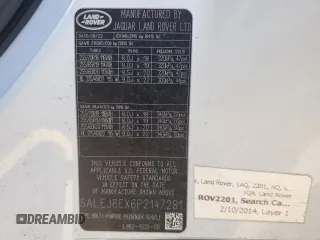 2023 Land Rover Defender S with VIN SALEJ6EX6P2147281, listed as a Copart auction lot 84217414 with 27,758 mi miles and Salvage title. Bid and sale history available at DreamBid. Image 13.
